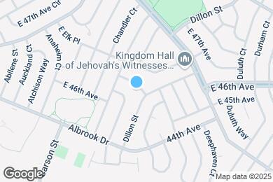 Map image of the property - 14378 E 47th Dr
