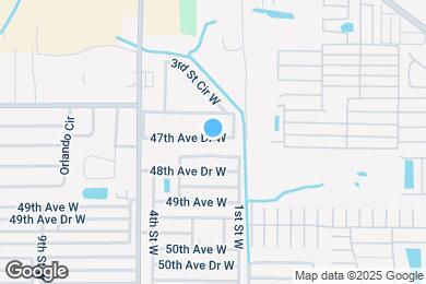 Map image of the property - 202 47th Ave Dr W