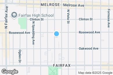 Map image of the property - 448 N Sierra Bonita Ave
