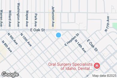 Map image of the property - 1349 E Bridger St