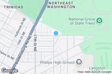 Map image of the property - 1905 M St NE