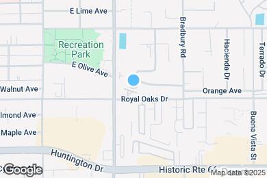 Map image of the property - 925 Royal Oaks Dr