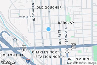 Map image of the property - 2024 N Charles St