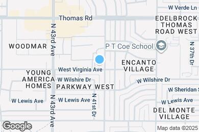 Map image of the property - 4102 W Virginia Ave