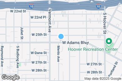Map image of the property - 1333 W Adams Blvd