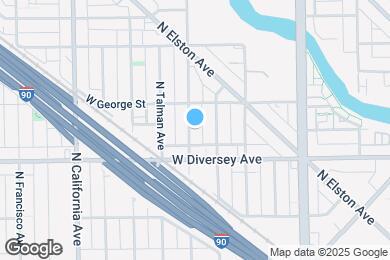 Map image of the property - 2829 N Rockwell St