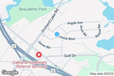 Map image of the property - 1071 Berkley Ave
