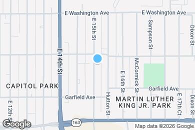 Map image of the property - 1363 E 15th St