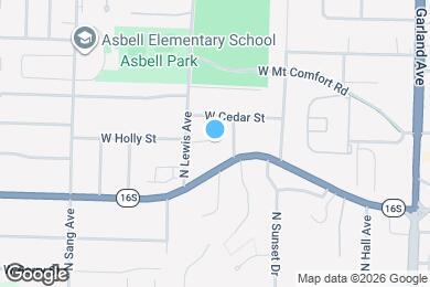 Map image of the property - 1244 N Lewis Ave