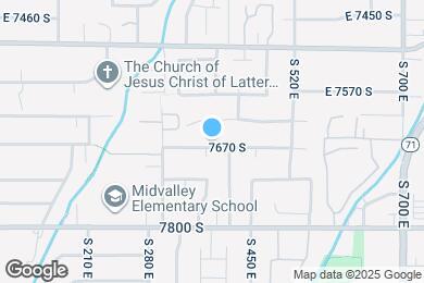 Map image of the property - 389 E 7670 S, #B