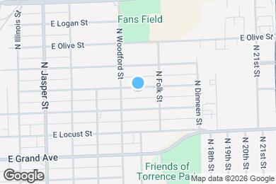 Map image of the property - 1553 E Walnut St