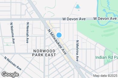 Map image of the property - 6257 N Milwaukee Ave