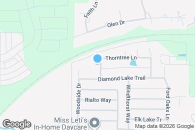 Map image of the property - 1625 Thorntree Ln