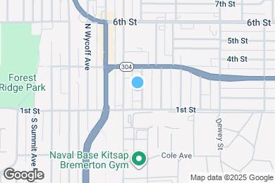 Map image of the property - 123 N Rainier Ave