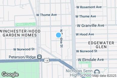 Map image of the property - 6100 N Paulina St