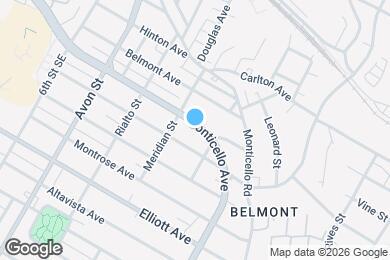 Map image of the property - 922 Monticello Ave