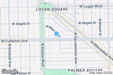 Map image of the property - 3110 W Fullerton Ave