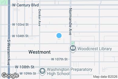 Map image of the property - 1443 W 105th St