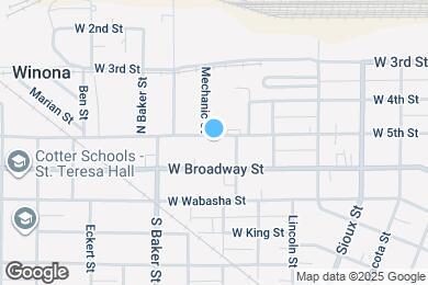 Map image of the property - 821 W 5th St