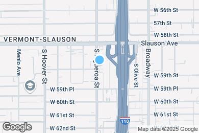 Map image of the property - 5874 S Figueroa St
