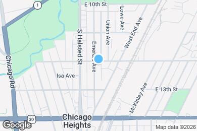 Map image of the property - 1203 Emerald Ave