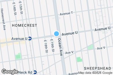 Map image of the property - 1922 Avenue U