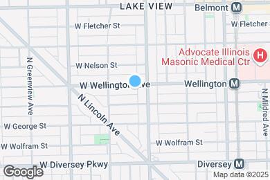 Map image of the property - 1217 W Wellington Ave