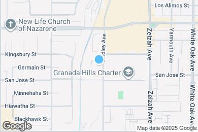 Map image of the property - 10535 Lindley Avenue