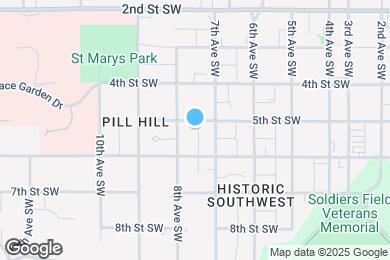 Map image of the property - Hillside Apartments