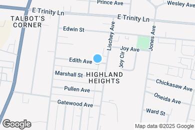Map image of the property - 343 Edith Ave