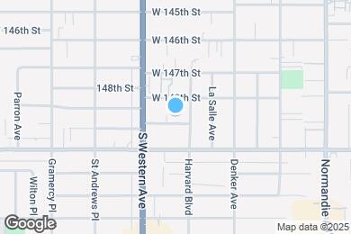 Map image of the property - 1721 W 150th St