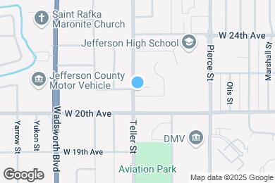 Map image of the property - 2050 Teller St