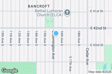 Map image of the property - 4225 Bloomington Ave