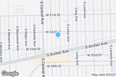 Map image of the property - 5220 S Linder Ave