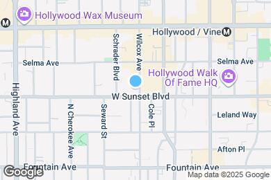 Map image of the property - 1509 N Wilcox Ave