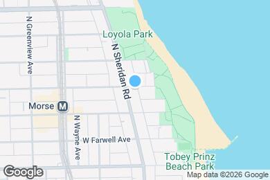 Map image of the property - 1153 W Lunt Ave