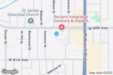 Map image of the property - 7876 W 43rd Cir