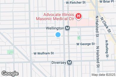 Map image of the property - 1019 W Oakdale Ave