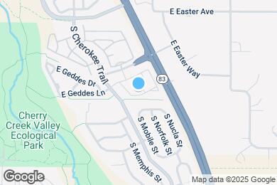 Map image of the property - 16332 E Fremont Ave