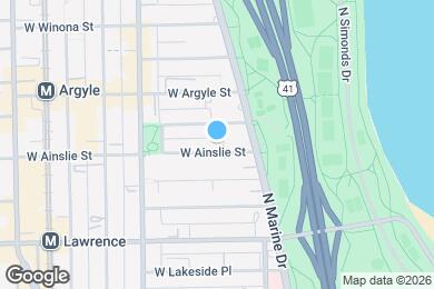 Map image of the property - 840 W Ainslie St