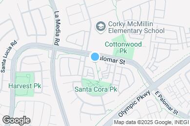 Map image of the property - 1760 E Palomar St