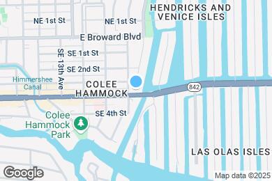 Map image of the property - 1707 E Las Olas Blvd