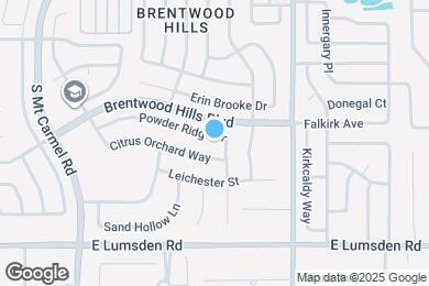 Map image of the property - 1717 Powder Ridge Dr