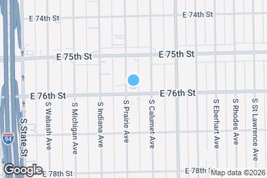 Map image of the property - 7555 S Prairie Ave