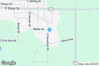 Map image of the property - 624 S Goodrich St