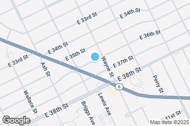Map image of the property - 741 E 36th St