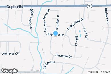 Map image of the property - 2921 Stapleton Dr