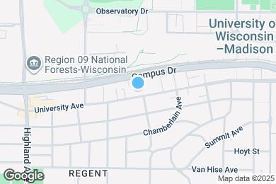 Map image of the property - 2104 University Ave