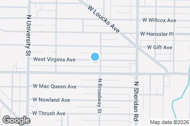 Map image of the property - 906 W Virginia Ave