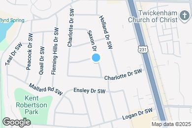 Map image of the property - 7708 Saxon Dr SW
